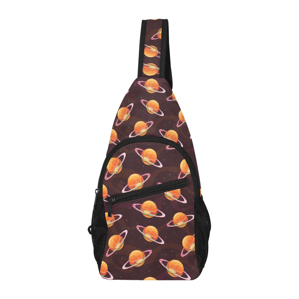 Hamburger Pattern Print Design 05 All Over Print Chest Bag