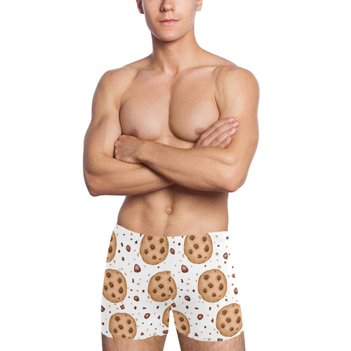 chocolate chip cookie pattern Men's Swimming Trunks
