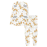 Cute beagle dog pattern background Women's All Over Print Pajama Set