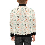 Swallow Pattern Print Design 02 Kids' Boys' Girls' Bomber Jacket