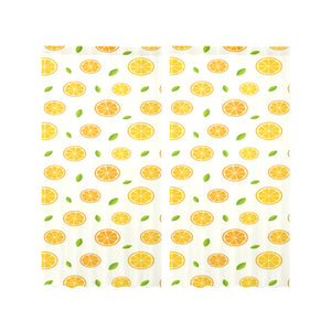 oranges leaves pattern Gauze Curtain