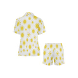 Sun pattern Women's V-Neck Short Pajama Set