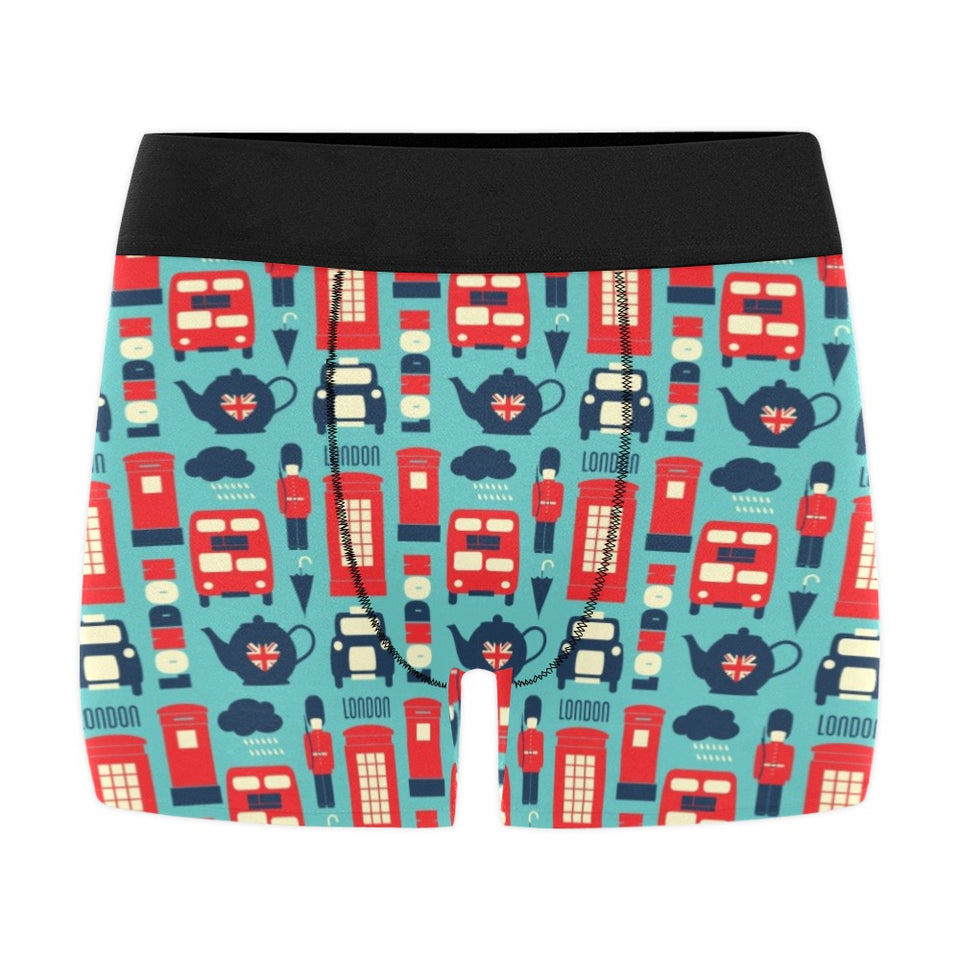British Pattern Print Design 04 Men's All Over Print Boxer Briefs Men's Underwear