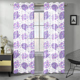 Hedgehog Pattern Print Design 05 Gauze Curtain