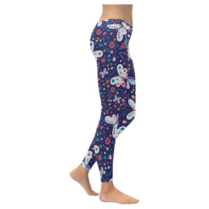 Colorful butterfly flower pattern.eps Women's Legging Fulfilled In US