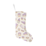 Cakes pies tarts muffins and eclairs purple bluebe Christmas Stocking