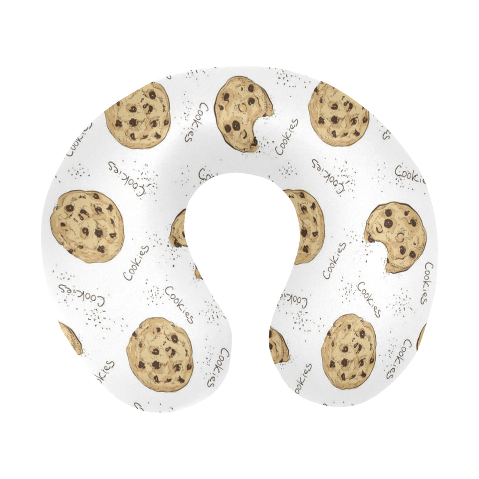 Sketch style cookie pattern U-Shaped Travel Neck Pillow