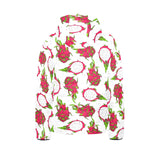 dragon fruits white background Kids' Boys' Girls' Padded Hooded Jacket