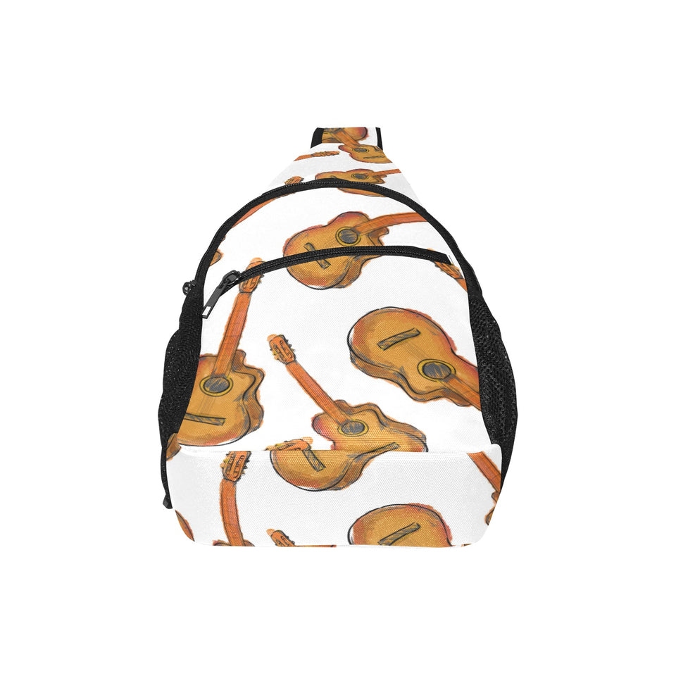 Paint Guitar Pattern All Over Print Chest Bag