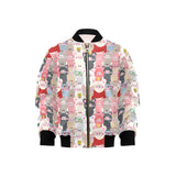 Pig Pattern Print Design 02 Kids' Boys' Girls' Bomber Jacket