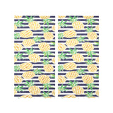 Pineapples pattern striped background Gauze Curtain