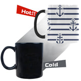 Anchor rope nautical  pattern Morphing Mug Heat Changing Mug