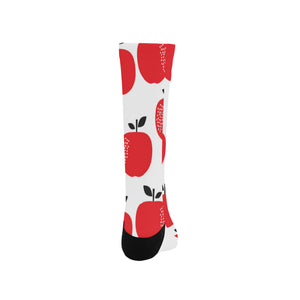 red apples white background Crew Socks