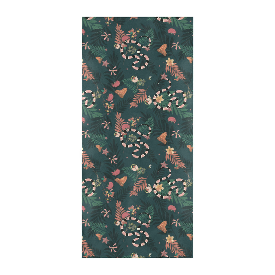 Snake forest pattern Beach Towel