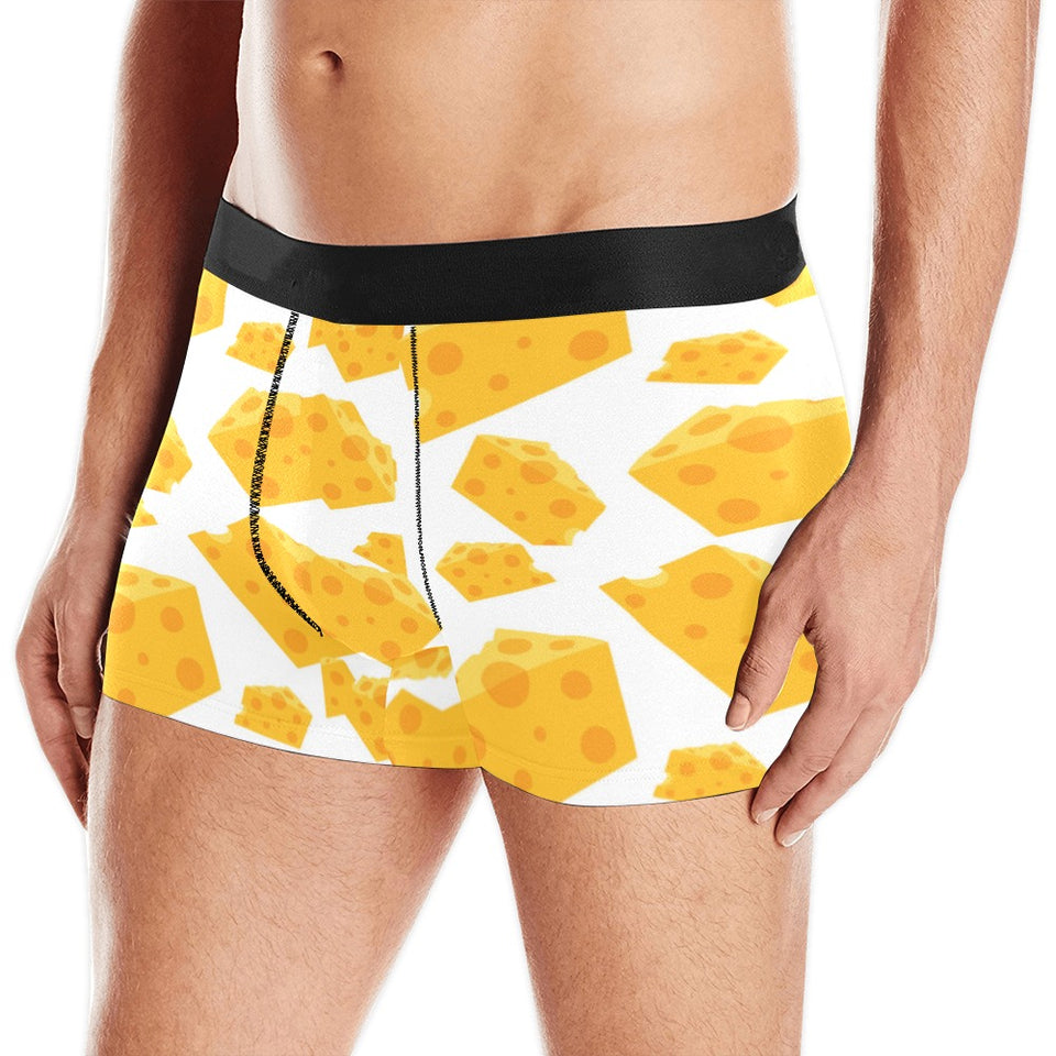 Cheese slice pattern Men's All Over Print Boxer Briefs Men's Underwear