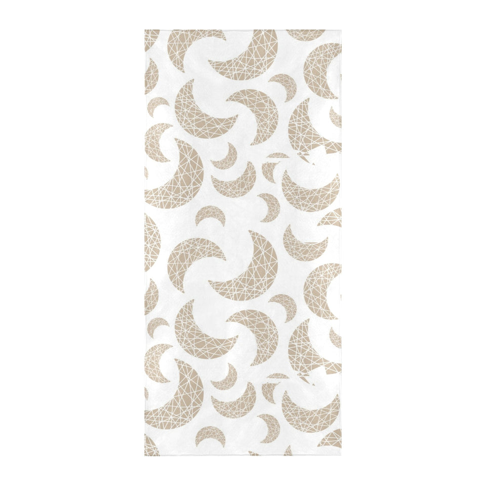 Cool gold moon abstract pattern Beach Towel