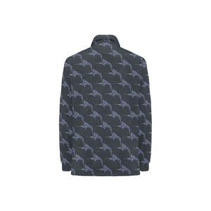 Swordfish Pattern Print Design 03 Women's Long Sleeve Polo Shirt