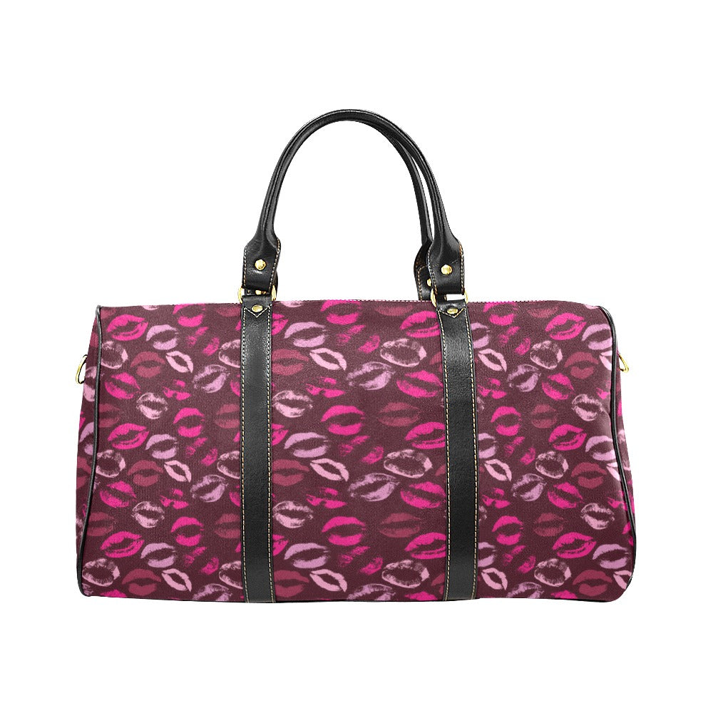 Lips Pattern Print Design 03 Travel Bag