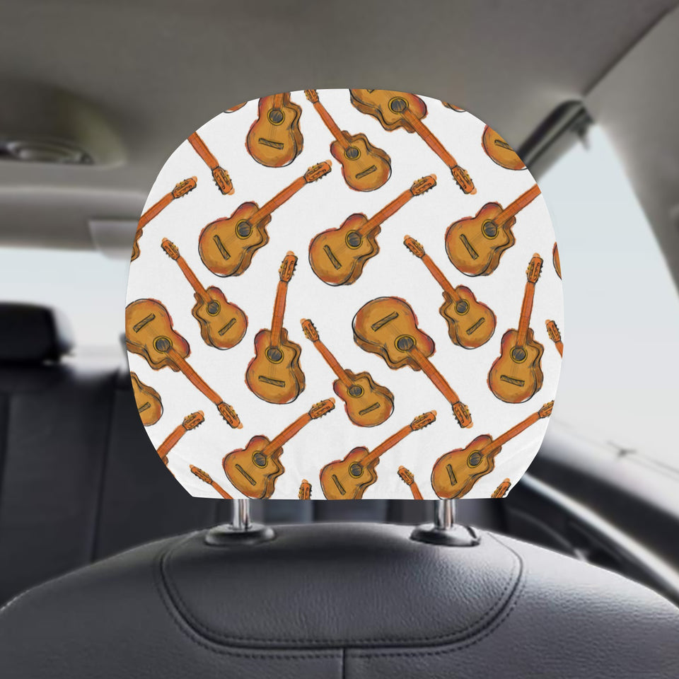 Paint Guitar Pattern Car Headrest Cover
