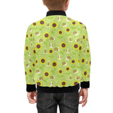 Snail Pattern Print Design 01 Kids' Boys' Girls' Bomber Jacket