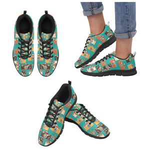 Camera Pattern Print Design 03 Women's Sneaker Shoes