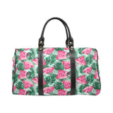 Watermelons tropical palm leaves pattern Travel Bag