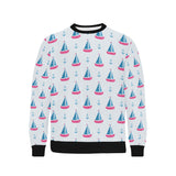 Sailboat anchor pattern Men's Crew Neck Sweatshirt