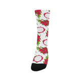 dragon fruits white background Crew Socks