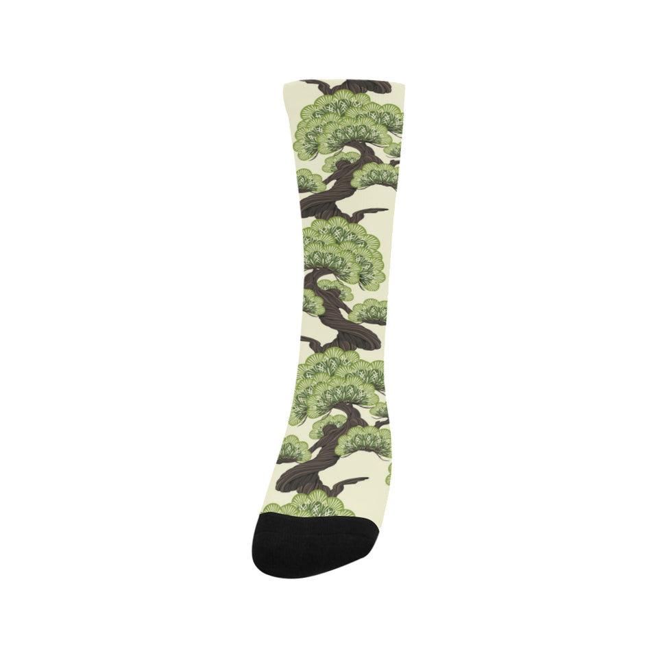 Bonsai pattern Crew Socks