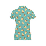 Sandwich Pattern Print Design 03 Women's All Over Print Polo Shirt
