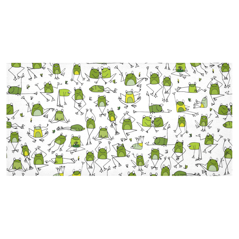 Sketch funny frog pattern Tablecloth