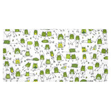Sketch funny frog pattern Tablecloth