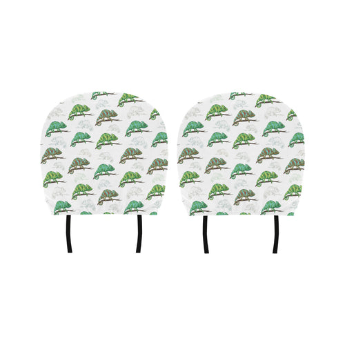 Chameleon lizard pattern Car Headrest Cover