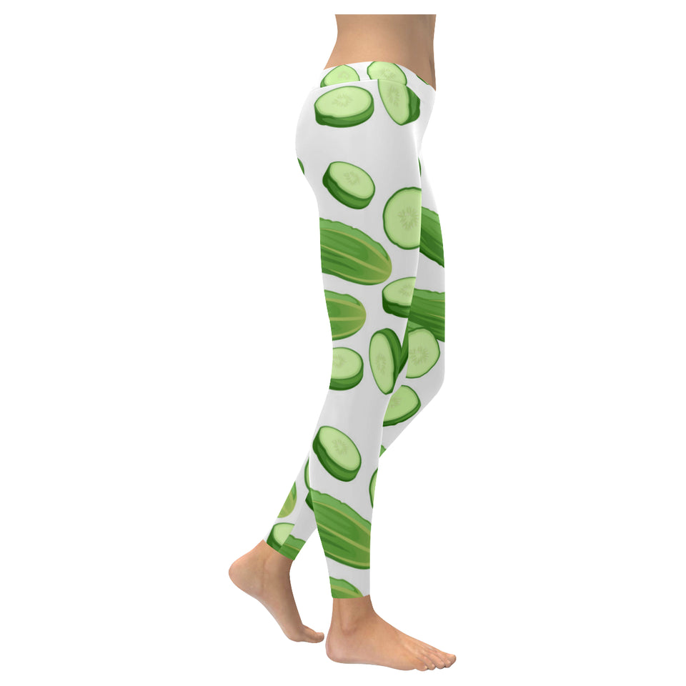 cucumber whole slices pattern Women's Legging Fulfilled In US
