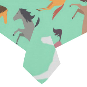Colorful horses pattern Tablecloth