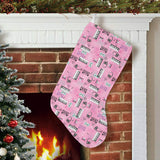 Piano Pattern Print Design 01 Christmas Stocking