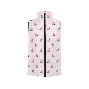 Yorkshire Terrier Pattern Print Design 02 Women's Padded Vest