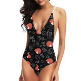 fox sleeping fox pattern Women's One-Piece Swimsuit