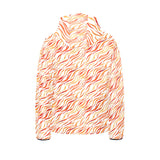 Fire flame watercolor pattern Kids' Boys' Girls' Padded Hooded Jacket