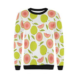 Guava pattern Women's Crew Neck Sweatshirt