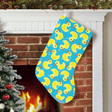 Duck Toy Pattern Print Design 04 Christmas Stocking