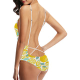 lemon design pattern Women's One-Piece Swimsuit