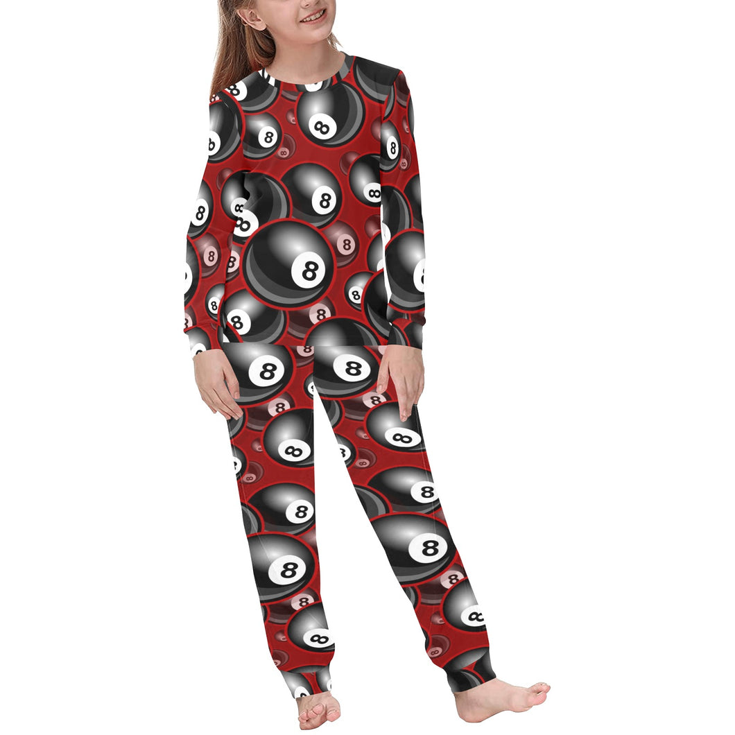 Billiard Ball Pattern Print Design 05 Kids' Boys' Girls' All Over Print Pajama Set