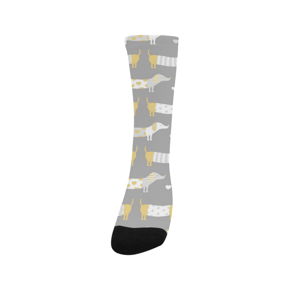 Cute dachshund dog pattern Crew Socks