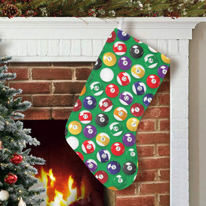 Billiard Ball Pattern Print Design 02 Christmas Stocking
