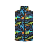 Colorful shark Women's Padded Vest