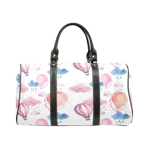Watercolor air balloon cloud pattern Travel Bag