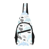 Cute dolphins Childish Style pattern All Over Print Chest Bag