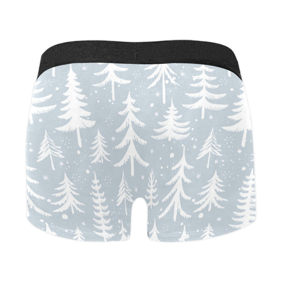 Christmas tree winter forest pattern Men's All Over Print Boxer Briefs Men's Underwear
