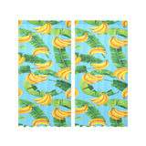 banana leaves banana design pattern Gauze Curtain